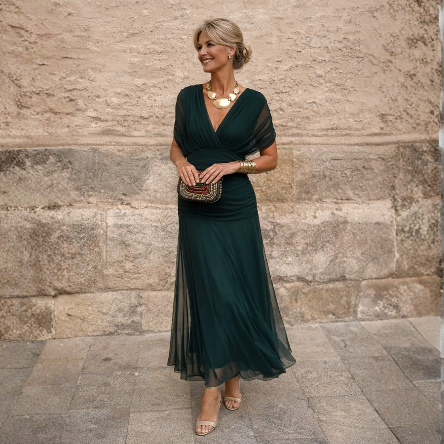 Malou | Off Shoulder Maxi Klänning