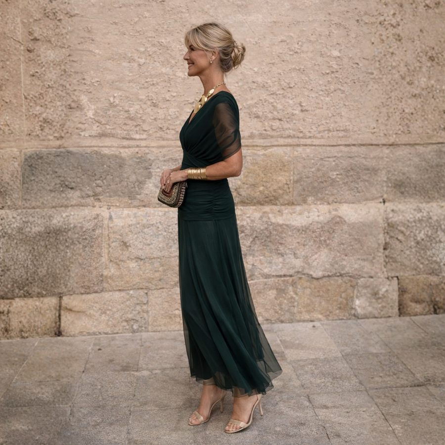 Malou | Off Shoulder Maxi Klänning