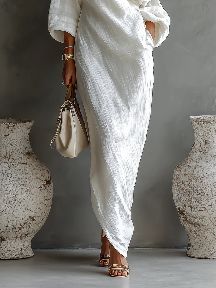 Elise | Asymmetrisk och elegant maxiklänning