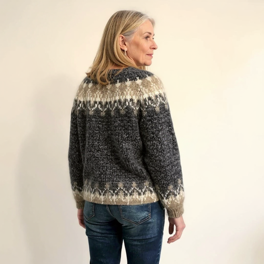 Patricia | Tidlös stickad tröja i isländsk stil