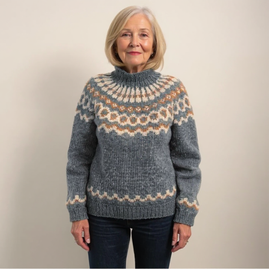 Mary | Handmade Icelandic-Style Knit Sweater