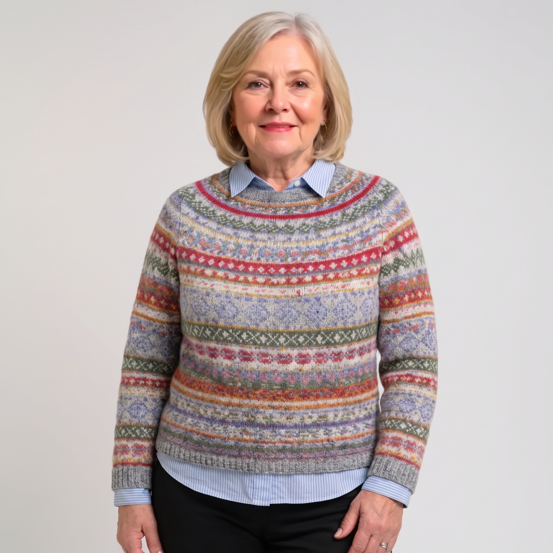 Hannah | Traditionell nordisk stickad tröja