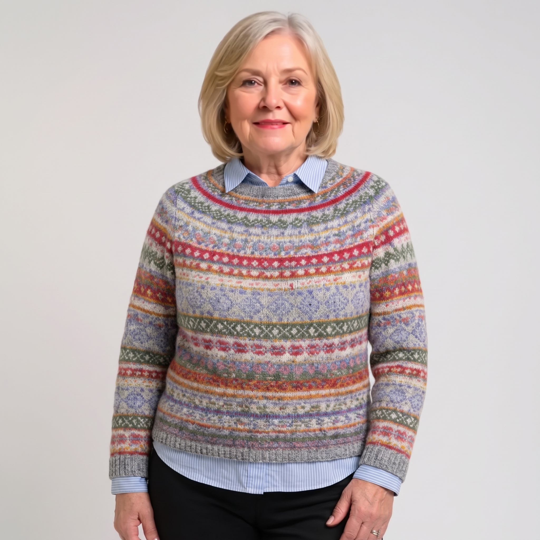 Hannah | Traditionell nordisk stickad tröja